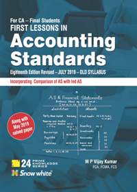 FIRST LESSONS IN Accounting Standards C A FINAL ( OLD SYLLABUS)